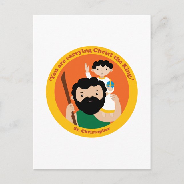 Cartão Postal Rua, Christopher. (Frente)