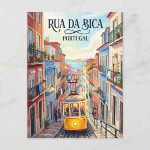 Cartão Postal Rua da Bica de Duarte Belo Portugal