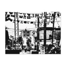Rua da Festa Rue Laval Hull Gatineau Preto e Branc