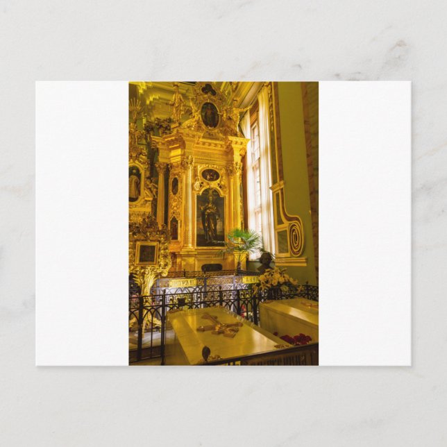 Cartão Postal Rua da Fortaleza Peter e Paul, Petersburgo Rússia (Frente)