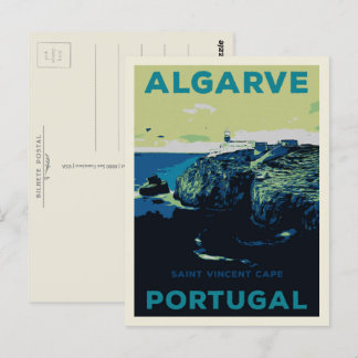 Cartão Postal Rua da ilustração da capa de Vincent Algarve Portu
