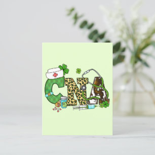 Cartão Postal Rua de assistente de enfermagem certificada.