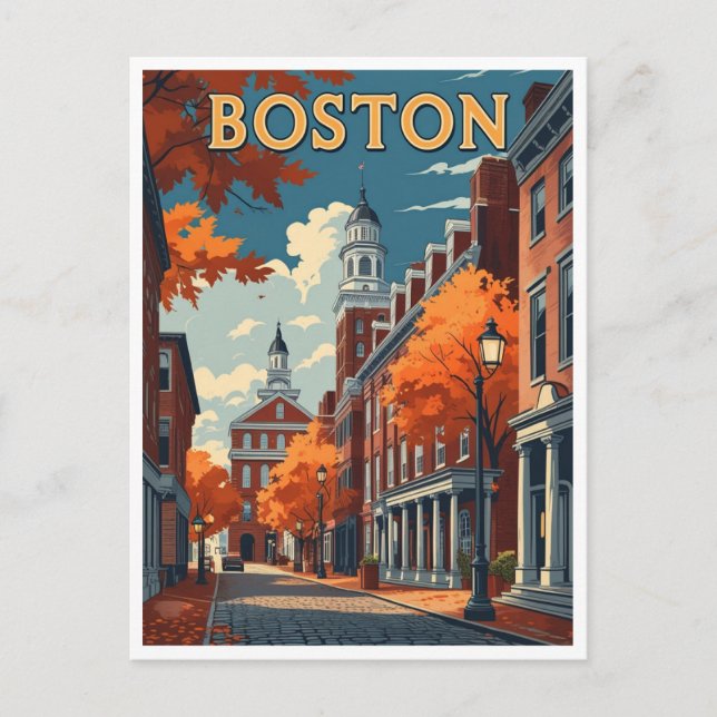 Cartão Postal Rua de Boston (Frente)