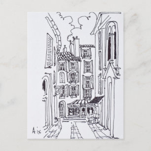Cartão Postal Rua de la Masse   Aix en Provence, França