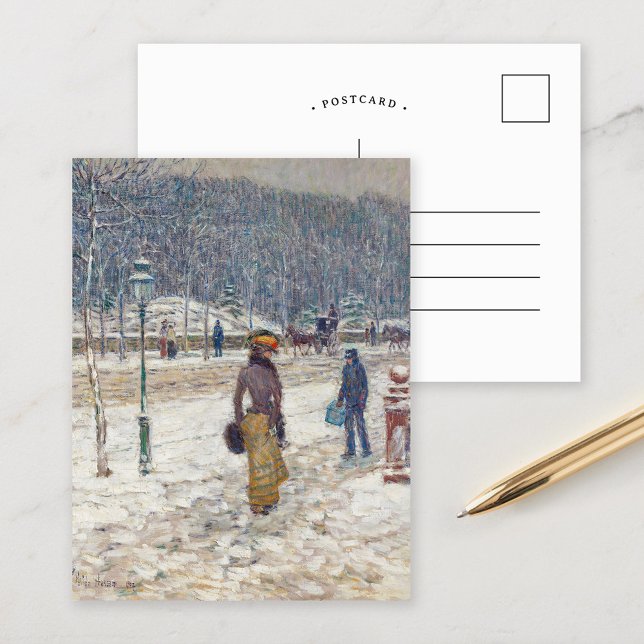 Cartão Postal Rua de Nova York | Childe Hassam (Criador carregado)