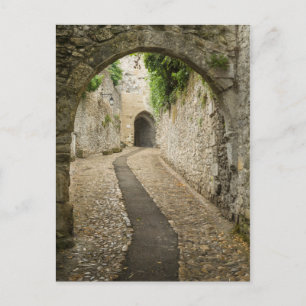 Cartão Postal Rua de paralelepípedos cinza, França
