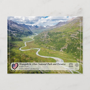 Cartão Postal Rua de Wrangell, Parque Nacional e Reserva de Elia