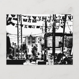 Cartão Postal Rua do partido Rue Laval Hull Gatineau Preto n Bra