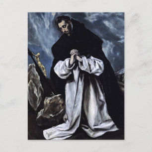Cartão Postal Rua Dominic Praying by El Greco Postcard