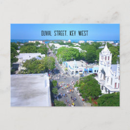 Cartão Postal Rua Duval, Key West Florida