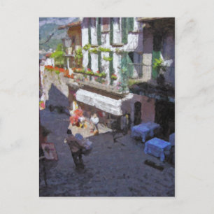Cartão Postal Rua em Bellagio, Lago Como Postcard