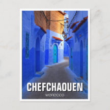 Rua em Chefchaouen Marrocos Viagem