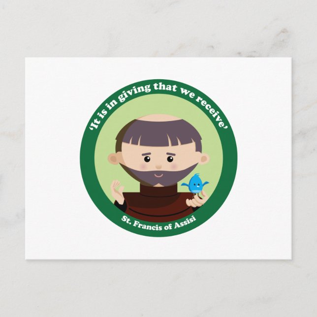 Cartão Postal Rua. Francis de Assisi (Frente)