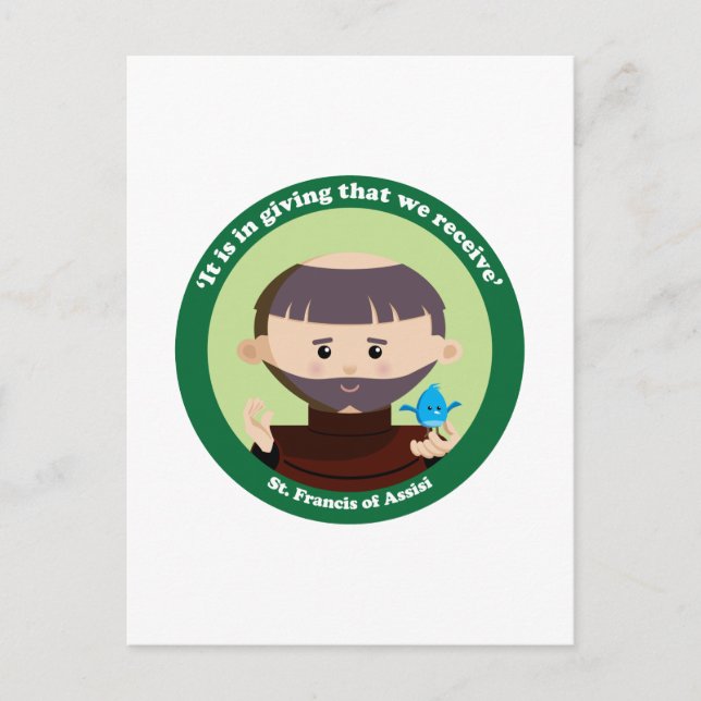 Cartão Postal Rua. Francis de Assisi (Frente)