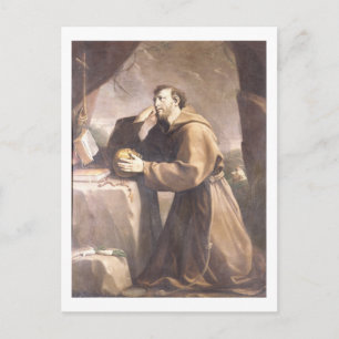 Cartão Postal Rua. Francisco de Assisi na Oração