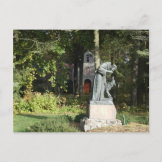 Cartão Postal Rua. Franics e o Lobo de Gubbio