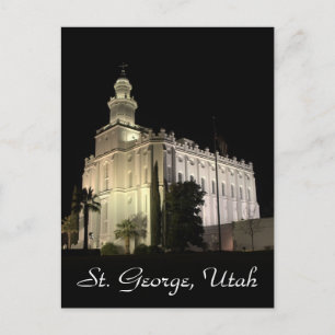Cartão Postal Rua George Utah Mormon Temple