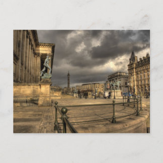 Cartão Postal Rua George's Hall Liverpool