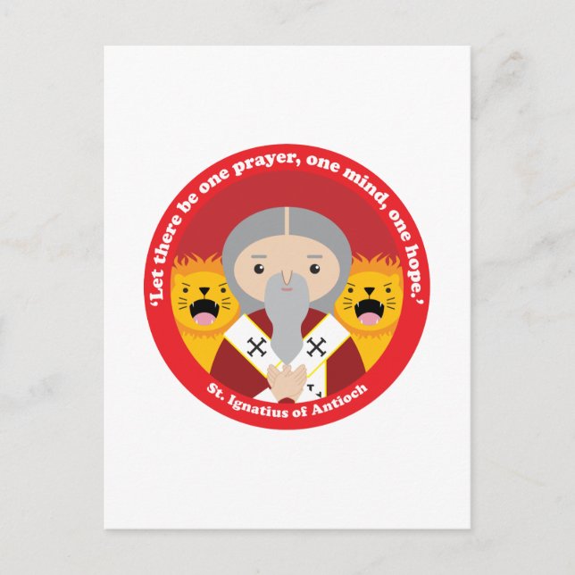 Cartão Postal Rua. Ignatius de Antioch (Frente)