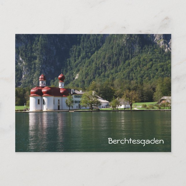 Cartão Postal Rua. Igreja Bartholomä (Frente)