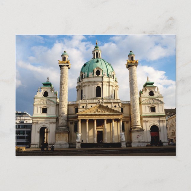 Cartão Postal Rua, Igreja de Charles (Frente)