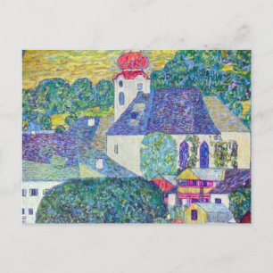 Cartão Postal Rua: Igreja Wolfgang por Gustav Klimt, Arte Vitori