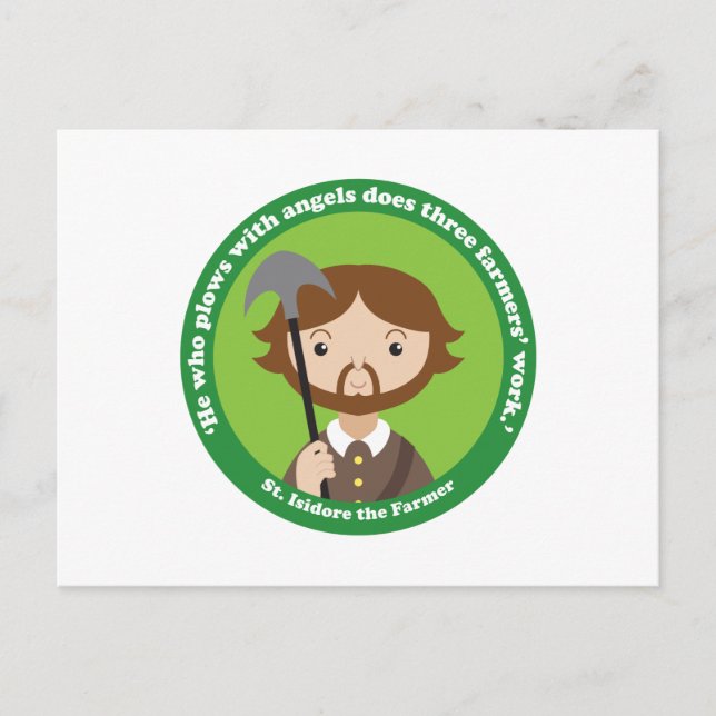 Cartão Postal Rua. Isidore o fazendeiro (Frente)