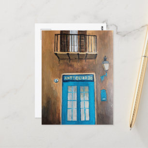 Cartão Postal Rua italiana Sicília VIAGEM Porta