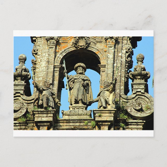 Cartão Postal Rua James, Catedral de Santiago de Compostela, Esp (Frente)