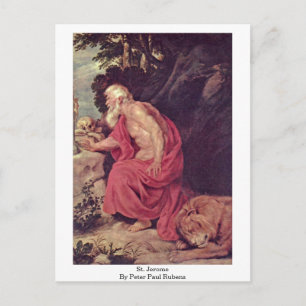 Cartão Postal Rua. Jerome Por Peter Paul Rubens