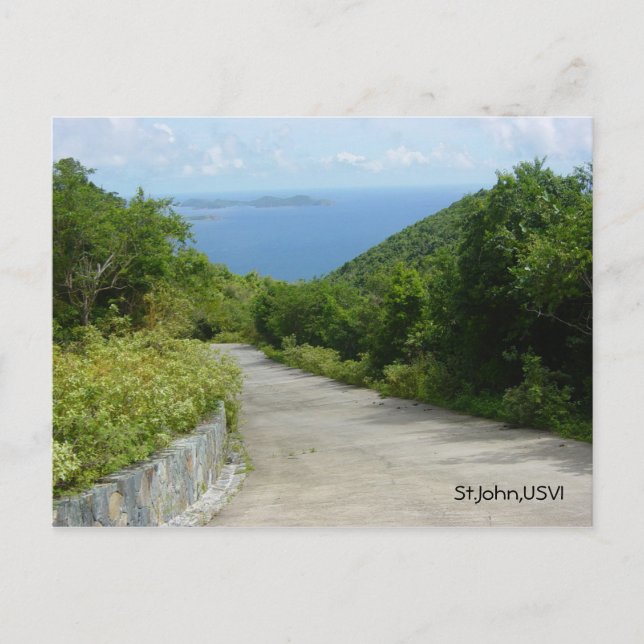 Cartão Postal Rua.John,USVI (Frente)