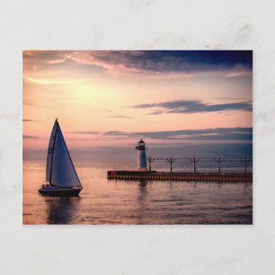 Cartão Postal Rua Joseph Sailboat