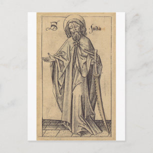 Cartão Postal rua Jude Thaddaeus o Apóstolo e irmão de Jesus