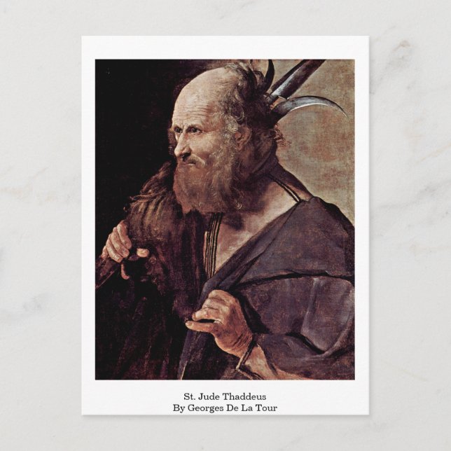 Cartão Postal Rua Jude Thaddeus, De Georges De La Tour (Frente)