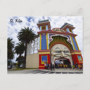 Cartão Postal Rua Kilda Luna Park