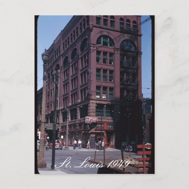 Cartão Postal Rua Louis 1949 Cartão-postal (Frente)