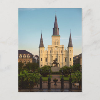 Cartão Postal Rua Louis Catedral Nova Orleans