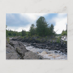 Cartão Postal Rua Louis River Rocks e Rapids