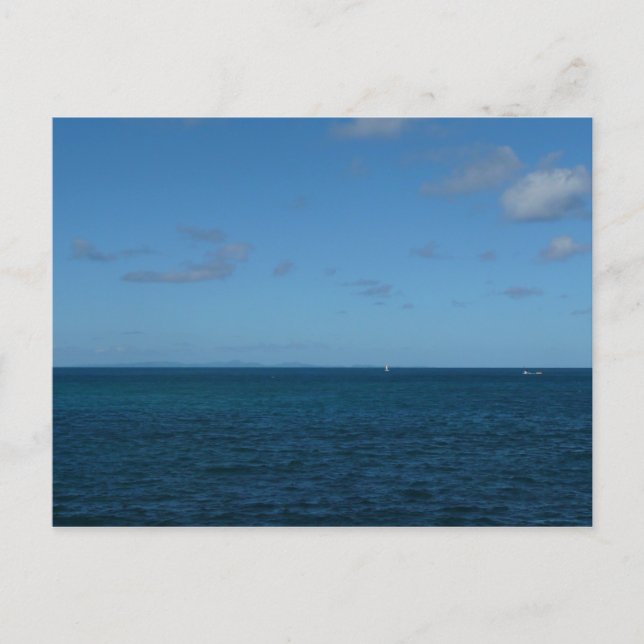 Cartão Postal Rua. Lucia Horizon Blue Ocean (Frente)