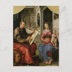 Cartão Postal Rua Luke Painting the Virgin, c.1545