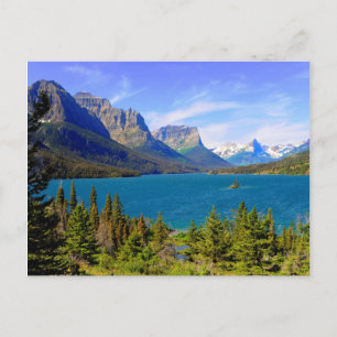 Cartão Postal Rua. Mary Lake, Glacier National Park, Montana