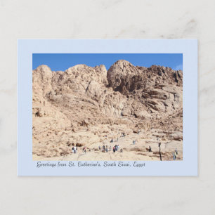 Cartão Postal Rua. Montanhas de Catherine, Sul do Sinai, Egito