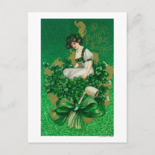Cartão Postal Rua, Mulher do Patrick Day Souvenir na Cena de Fec