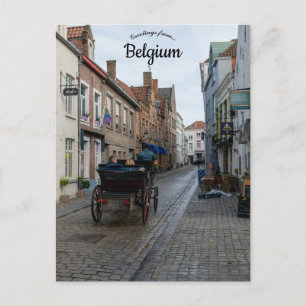 Cartão Postal Rua na Bélgica