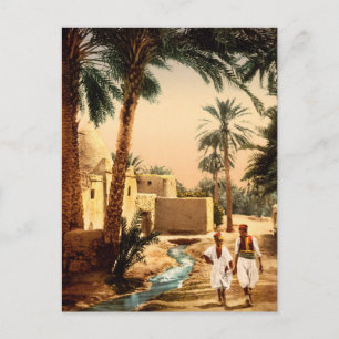 Cartão Postal Rua na cidade velha, Biskra, Argélia