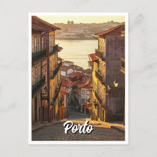 Cartão Postal Rua na Viagem do Porto Portugal