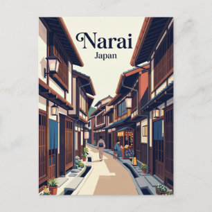Cartão Postal rua Narai-juku Japão