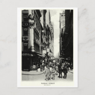 Cartão Postal Rua Nassau de 1905, Nova Iorque