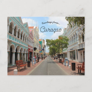 Cartão Postal Rua no Distrito de Punda Willemstad Curaçao