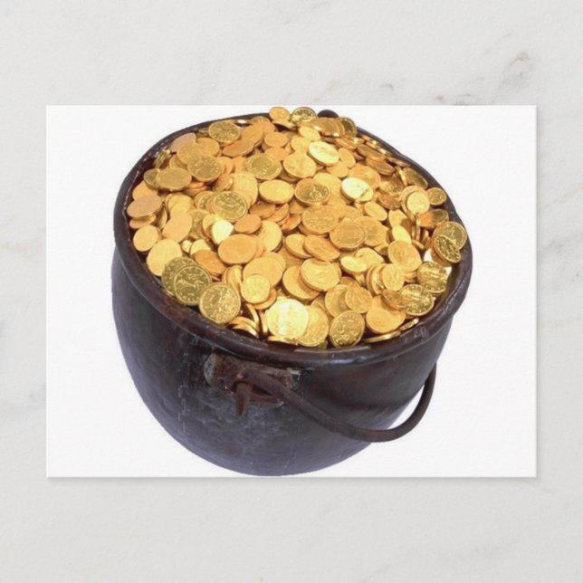 Cartão Postal Rua Patrick e Pote de Dourado (Frente)